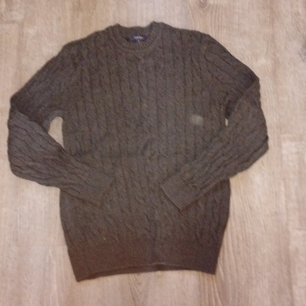 Club Room Women's Cable Knit Sweater - Dark Brown